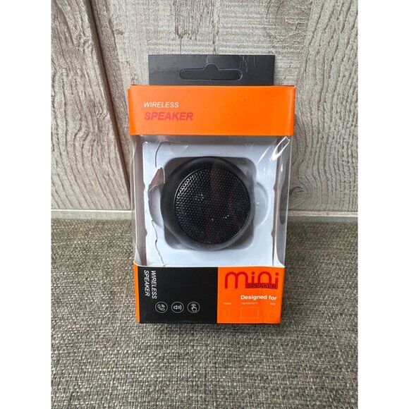 Mini Wireless Speaker 3W 300mAh Rechargeable Compact Design Home Outdoors Work - Picture 1 of 5